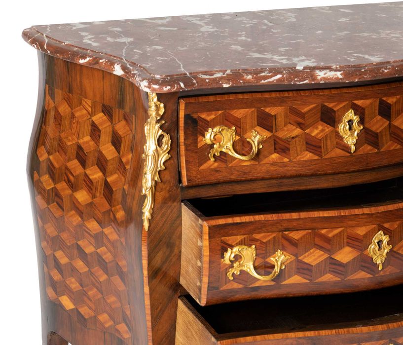 Cómoda Pau Santo François Hugnet Luís XV, Século XIX