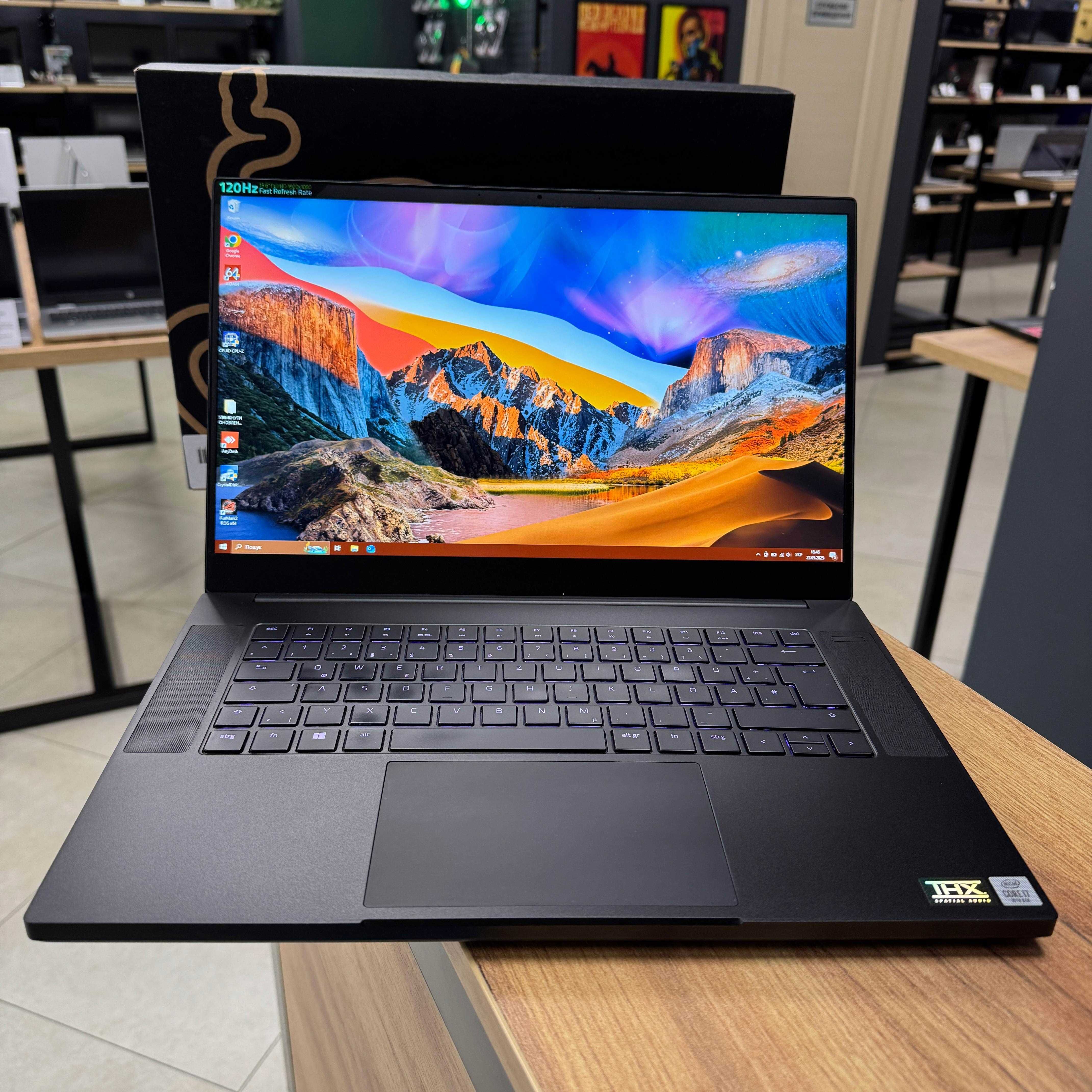 Ігровий Razer Blade - 120 Гц/i7 10750H 6 ядер/GTX 1660 Ti 6 GB/16 GB