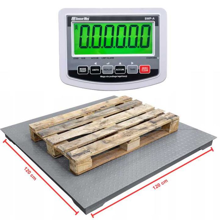 Waga platformowa paletowa do bigbag 3t 1,2 x 1,2 3000kg elektryczna
