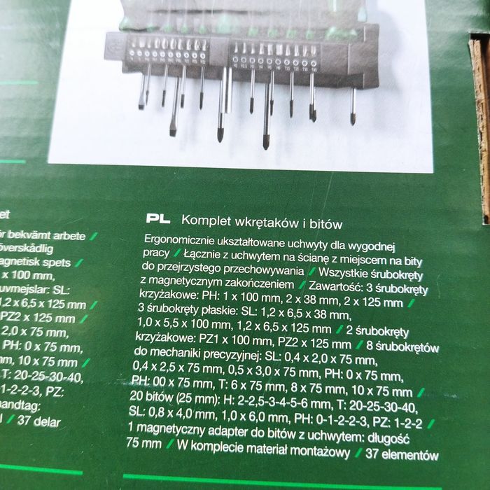 Komplet wkrętaków i bitów Parkside