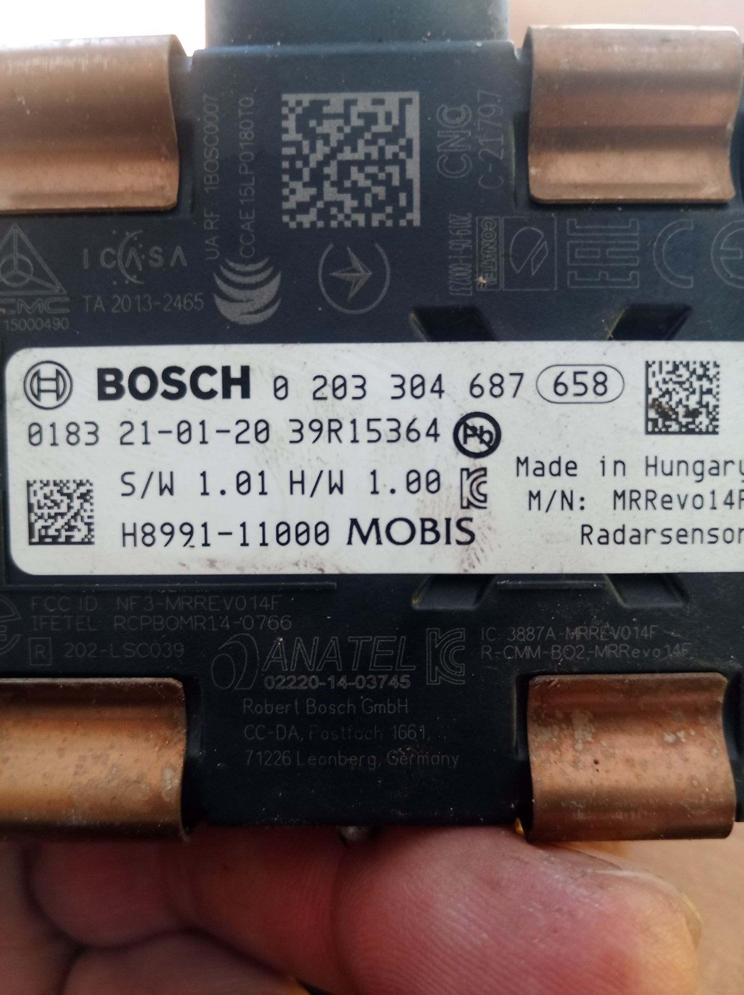 Radar distronic hyundai kona rio h89.91-11.000