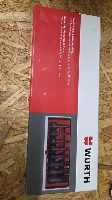 WURTH Zestaw Nasadek Udarowych Imbus