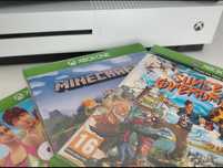 Xbox one s plomba + pudełko + pad + 3 gry