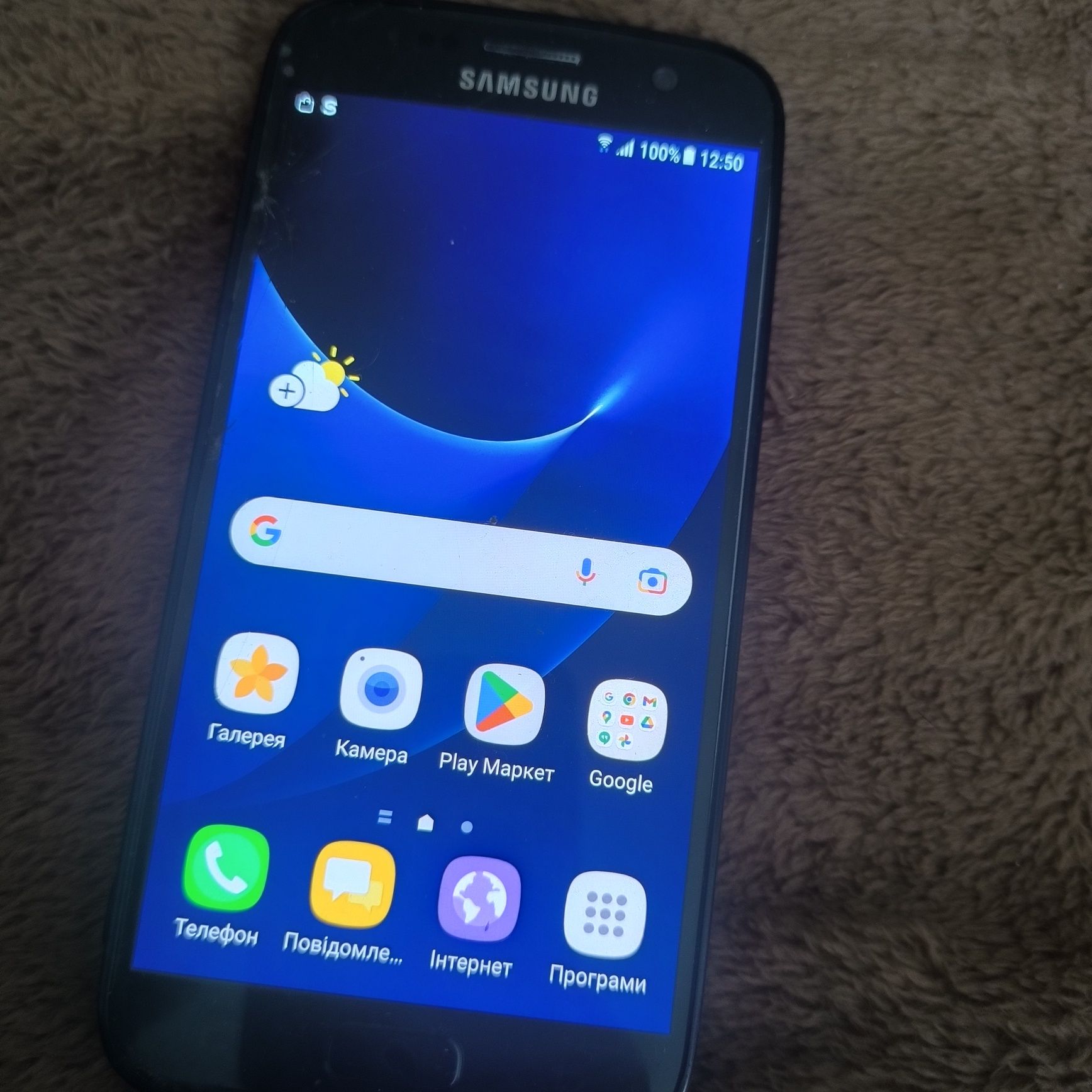 Samsung Galaxy S7 SM-G930F 32Gb Black (1 sim) бито стекло