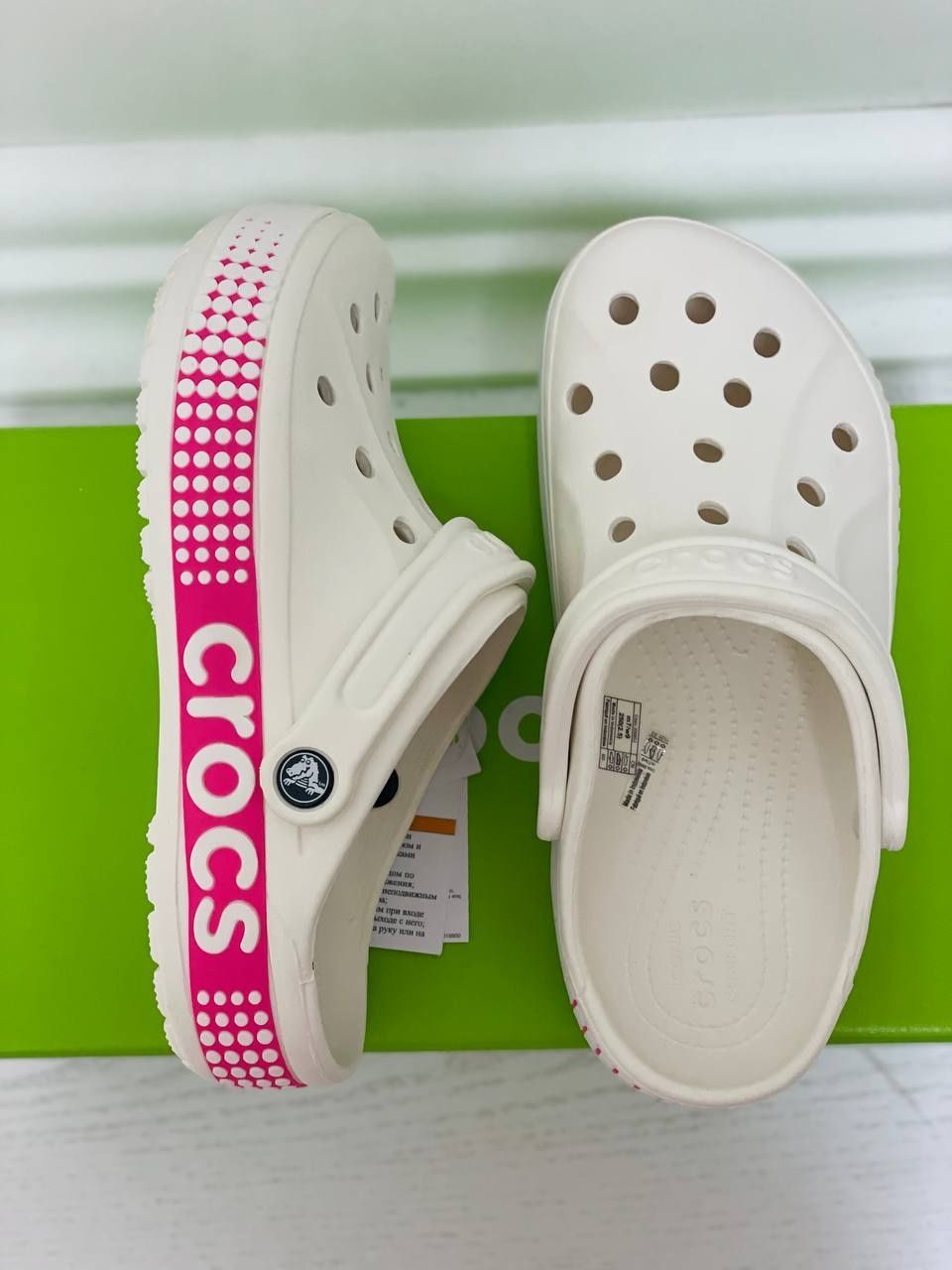 Женские крокс Crocs новинка Bayaband Logo Motion Clog акция!