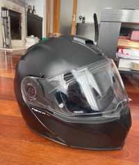 Capacete Nexx com ingercomunicador Sena