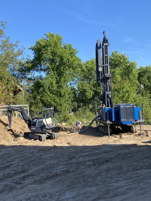 Wiercenie studni głębinowe do 200m Odwierty pod pompy ciepła
