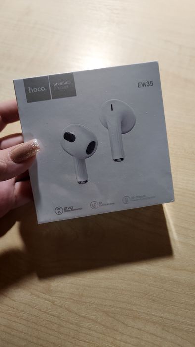 Бездротові навушники з мікрофоном в кейсі HOCO EW35 Білий