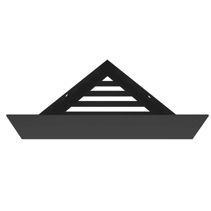 Narożna półka łazienkowa pod prysznic loftowa czarna newops