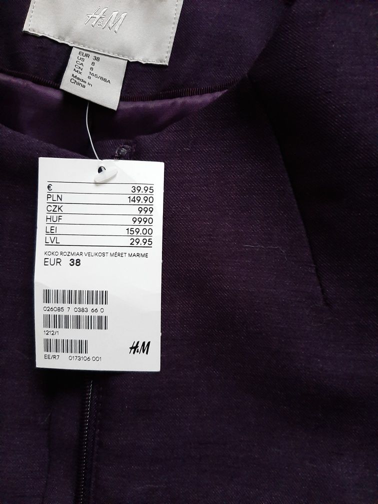 H&M żakiet marynarka damska Nowa 38