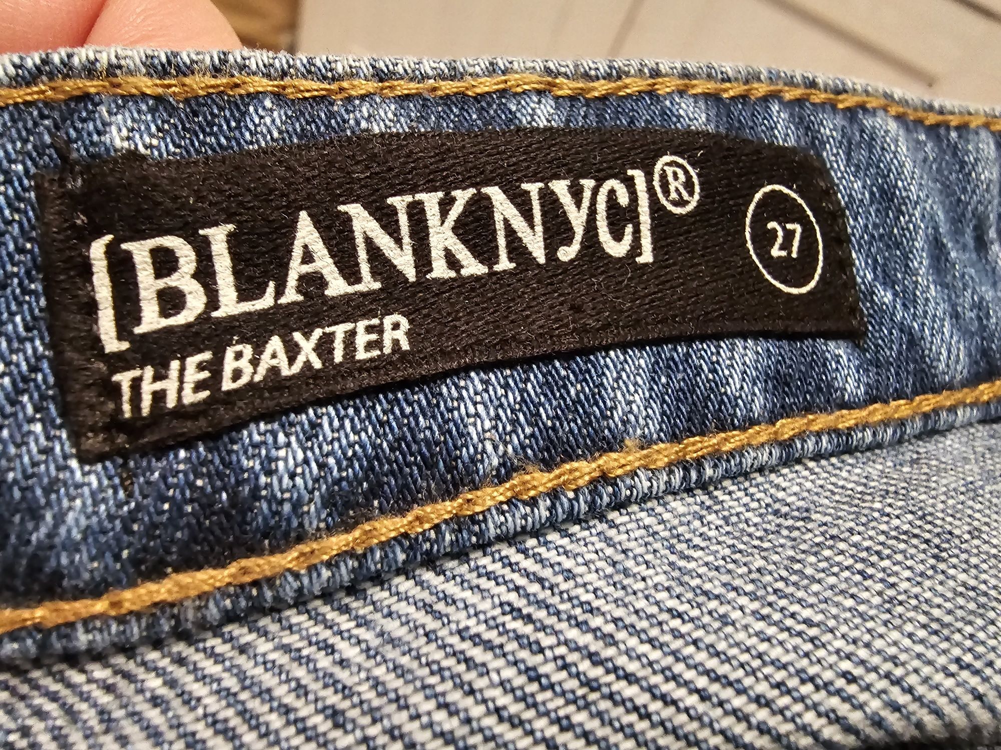 Nowe jeansy szeroka nogawka luksusowej marki BlankNyc The Baxter r.27