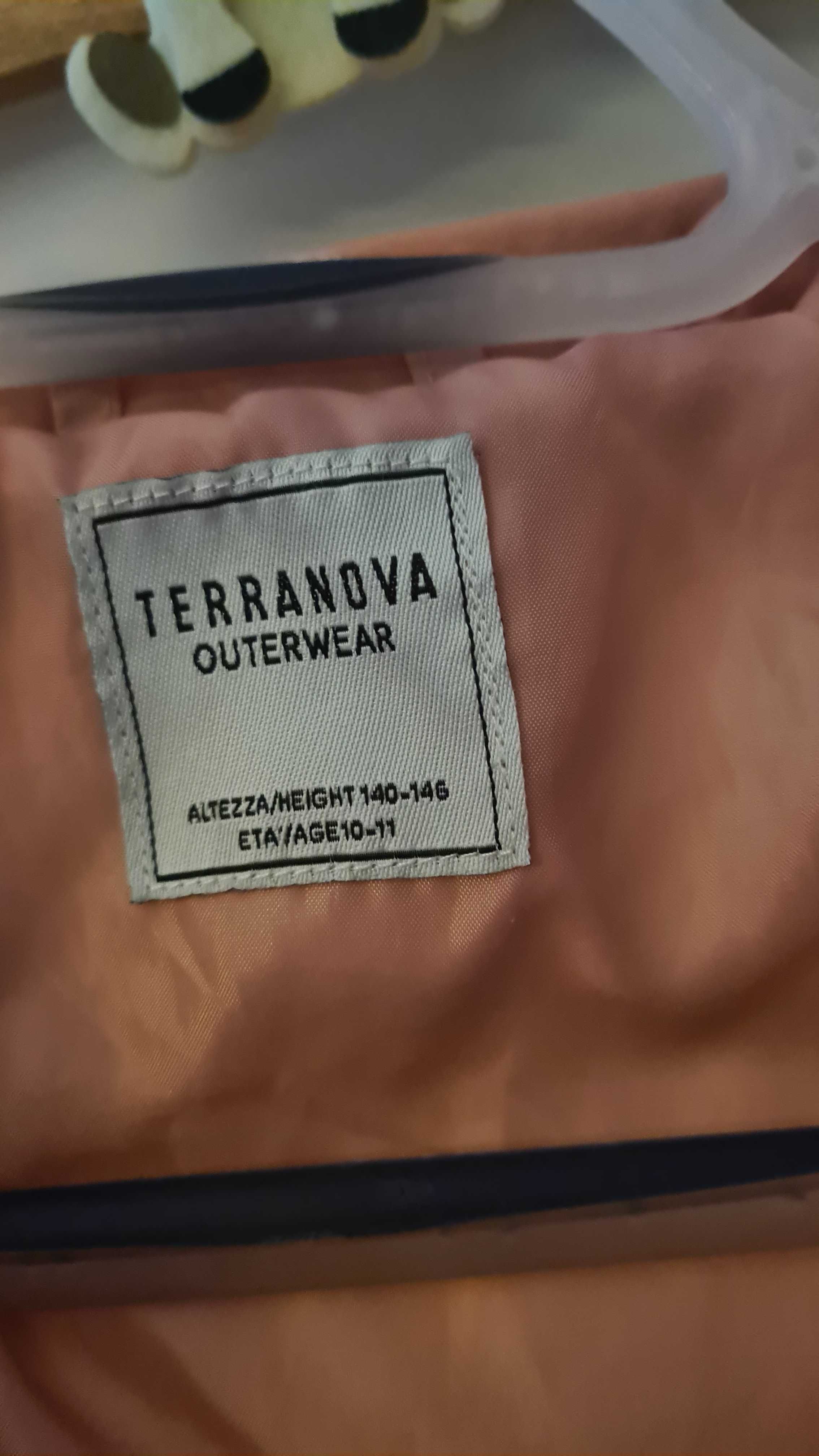 Terranova kurtka dziewczynka 10-11 różowa z kapturem 140 - 146