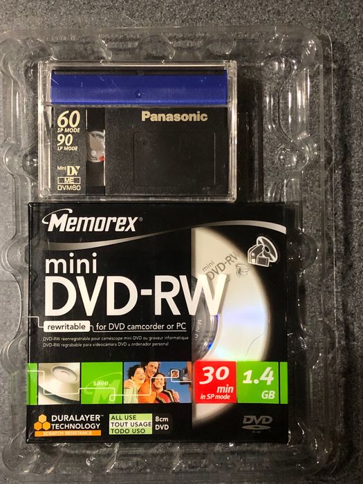 Касета mini DV диск DVD-RW