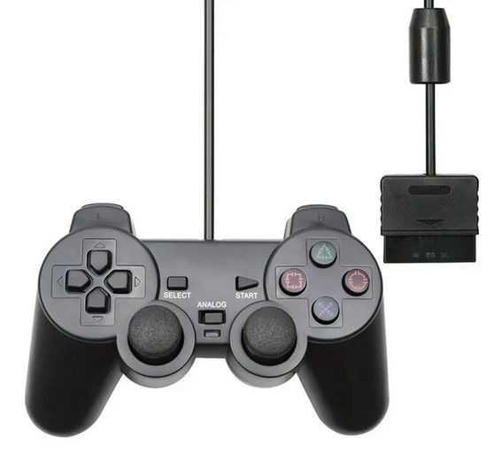 Kontroler do Sony PlayStation 1/2 czarny Joy Pad PS1/2
nowy przewodowy