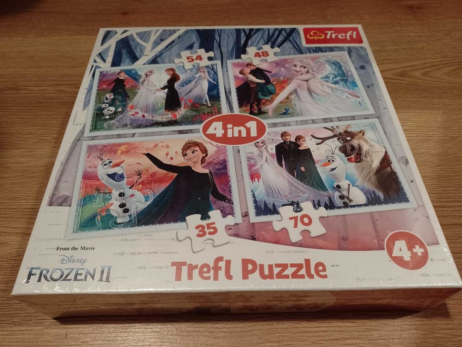 Puzzle Kraina lodu Frozen 4w1