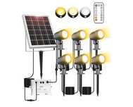 Reflektor Lampy Solarne Ogrodowe Panel Solarny Oświetlenie Zestaw x6
