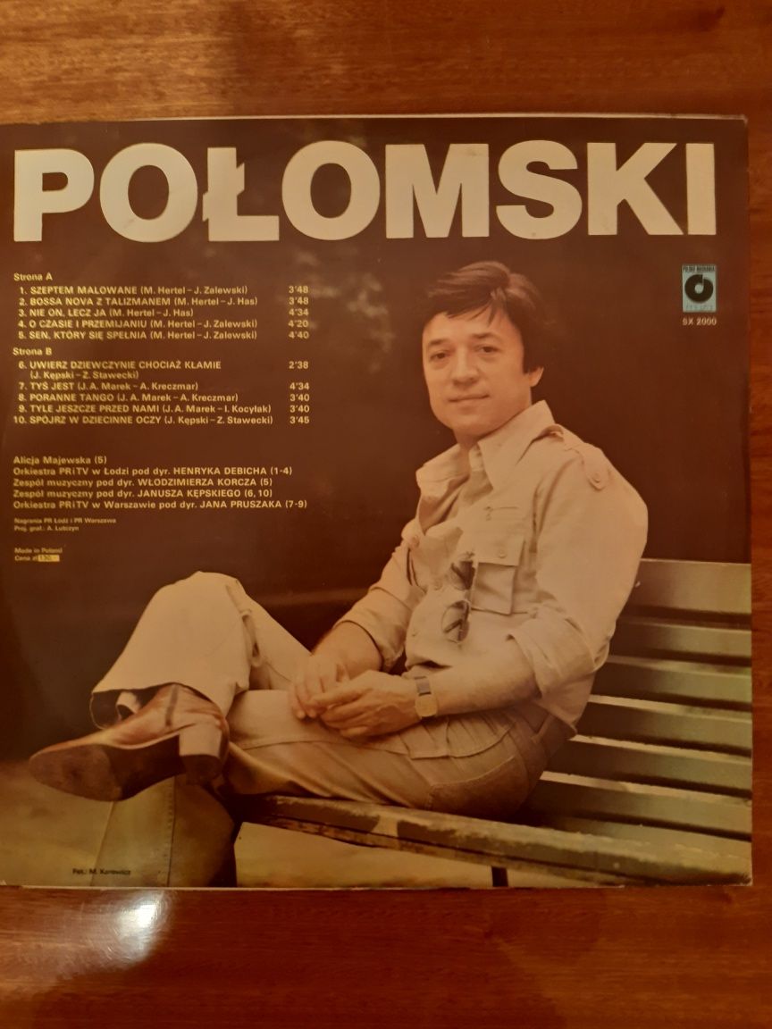 Winyl Jerzy Połomski Szeptem malowane 1981 r.