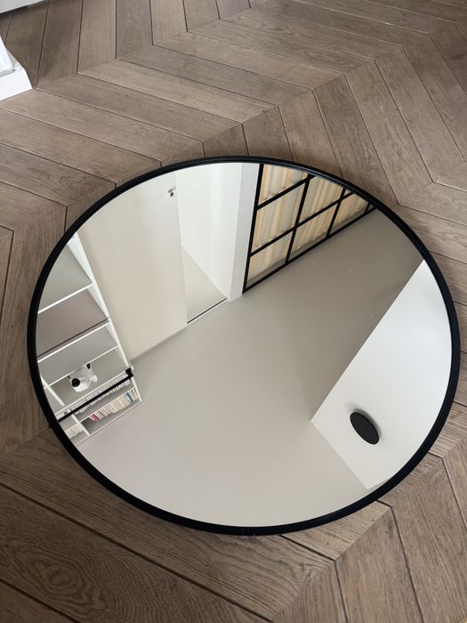 Lustro okragłe, 90 cm, ledy
