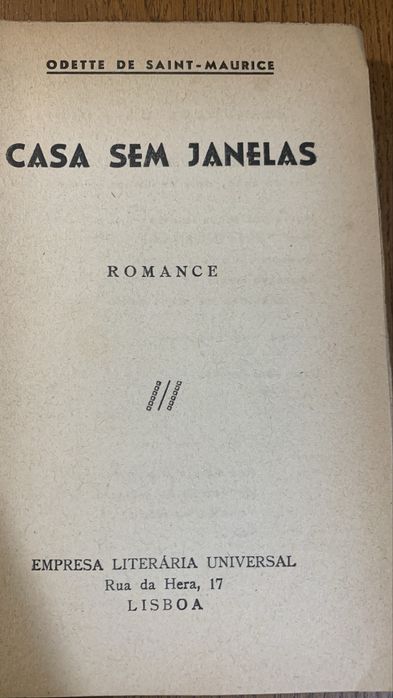Casa sem janelas - Odette de saint maurice