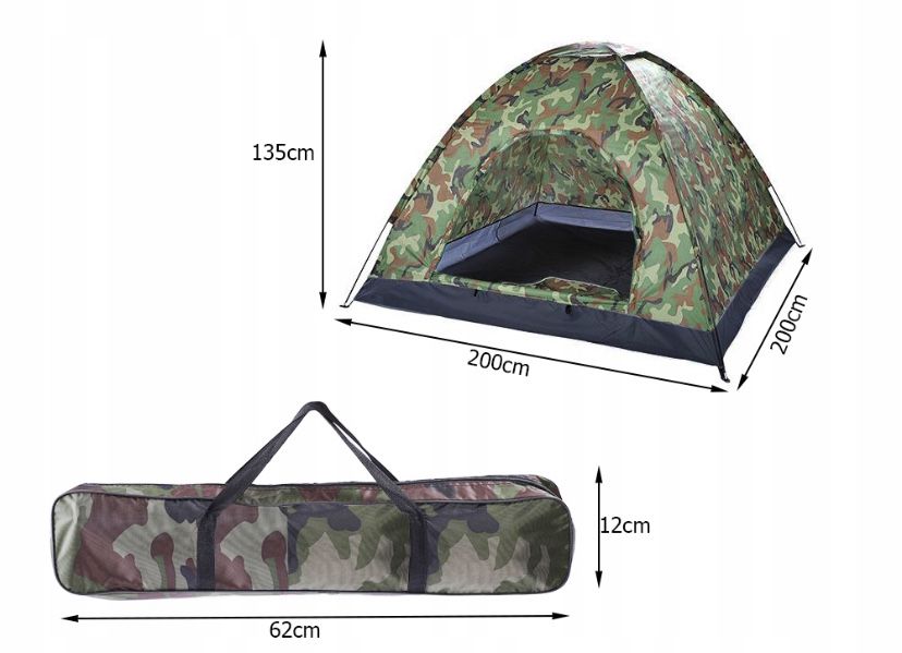 Namiot turystyczny kempingowy 4 osobowy duży