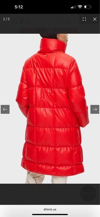 Женская зимняя куртка Hugo Boss из экокожи