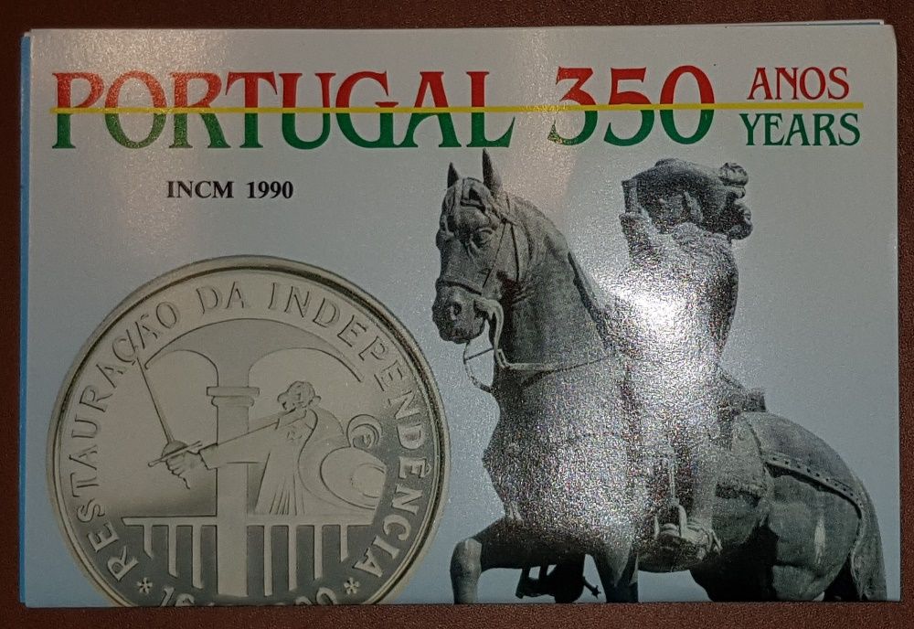 Moeda Prata BNC 100$ Restauração da Independência 1990