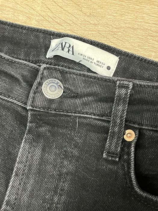 Zara джинси скіні 34 р чорні