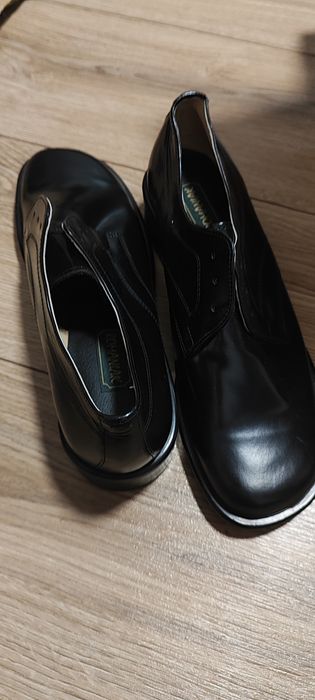 Czarne eleganckie buty męskie GELA, rozmiar 40