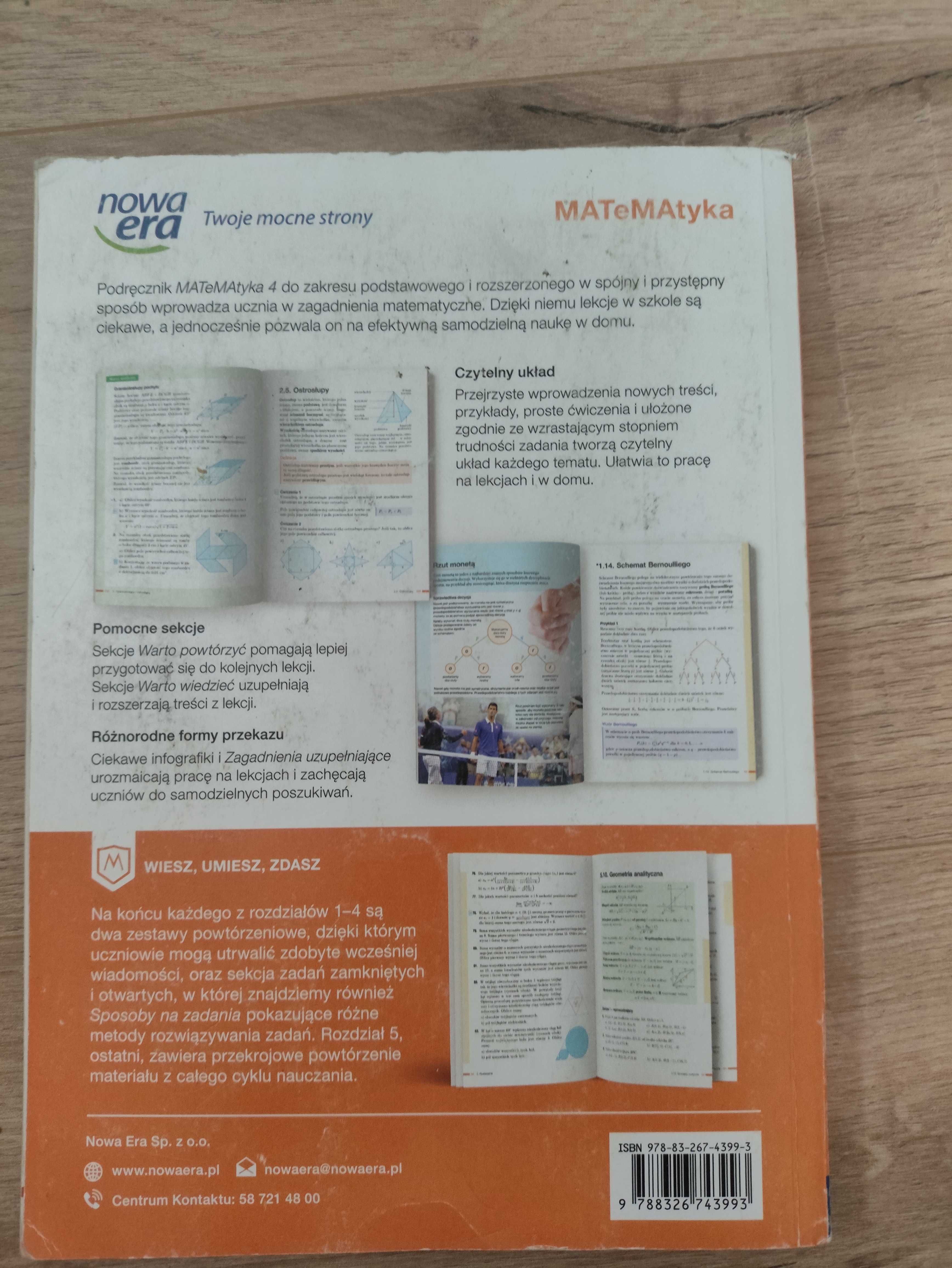 MATeMAtyka 4 | Zakres podstawowy i rozszerzony