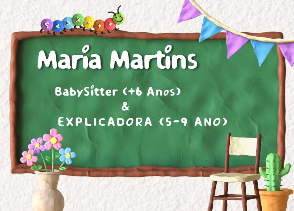 Explicações do 5º ao 9º e BabySitter + 6 Anos