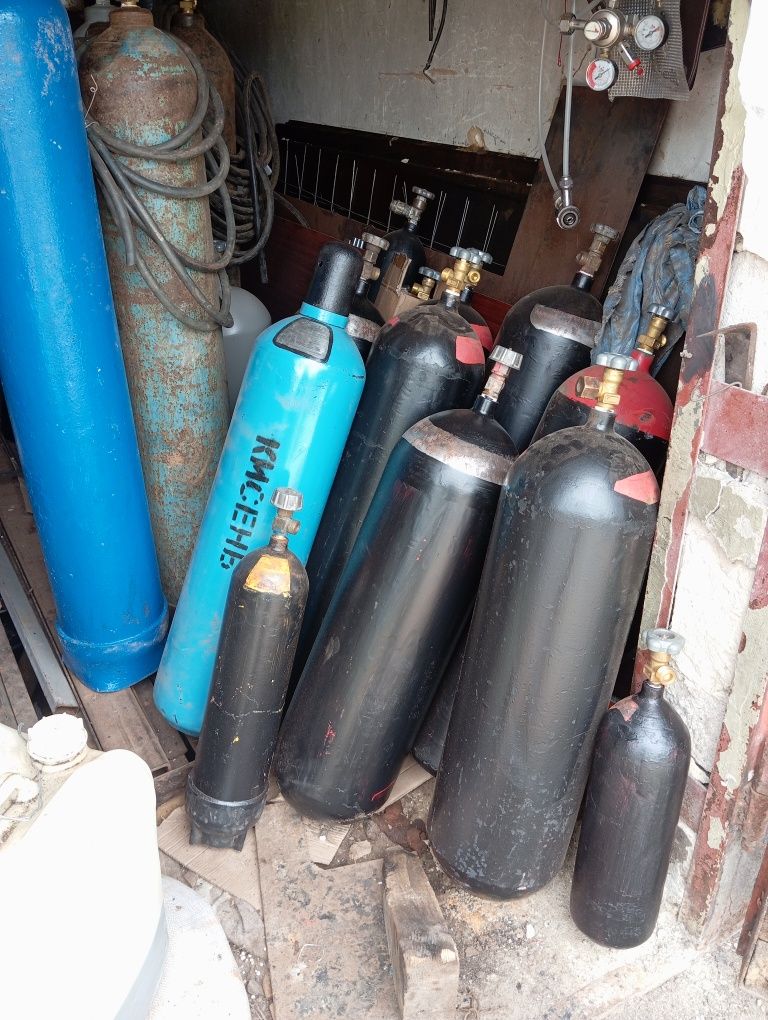 Новий 10л! Балон вуглекислотний  кисень аргон азот СО2