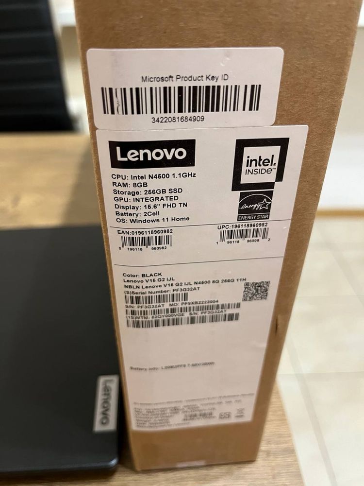 Ноутбук 15,6" Lenovo V15 G2 IJL Black