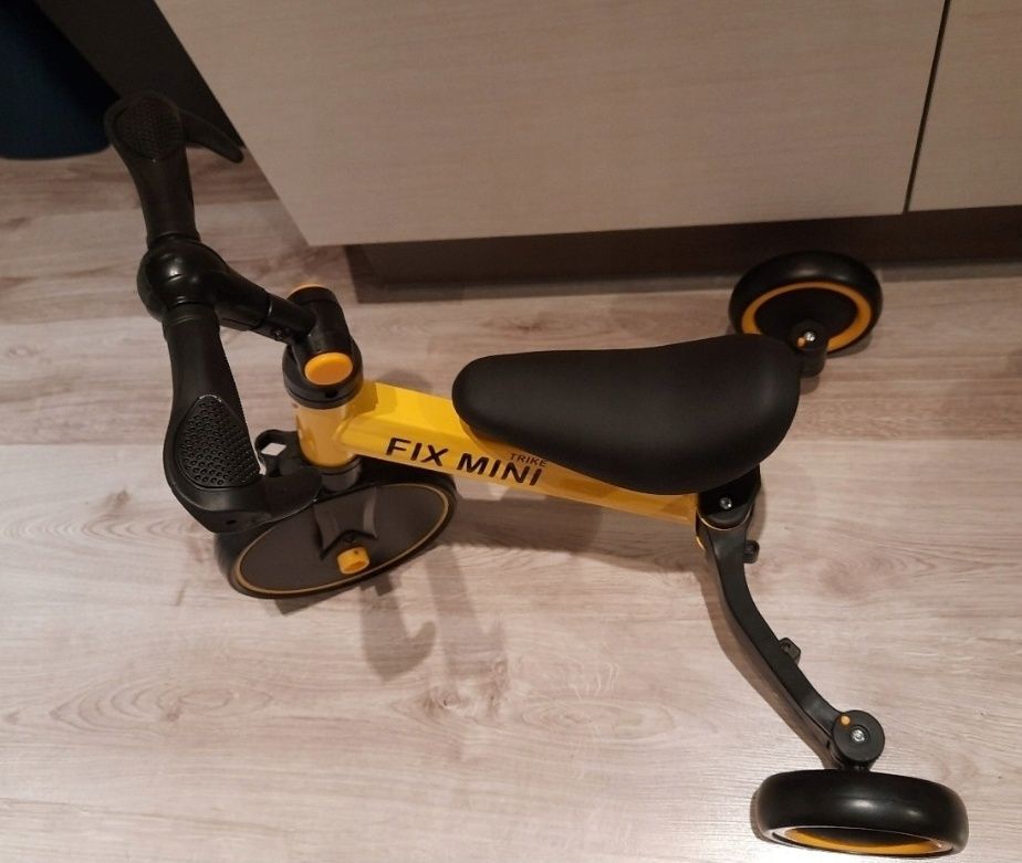 Rowerek biegowy trójkołowy Trike Fix 3w1 zółty