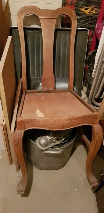 Krzesło drewniane stylowe do renowacji