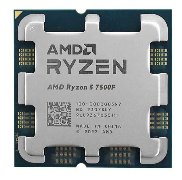 ТОПОВИЙ Процесор AMD Ryzen 5 7500F Socket AM5 НОВИЙ 3700-5000МГц DDR5