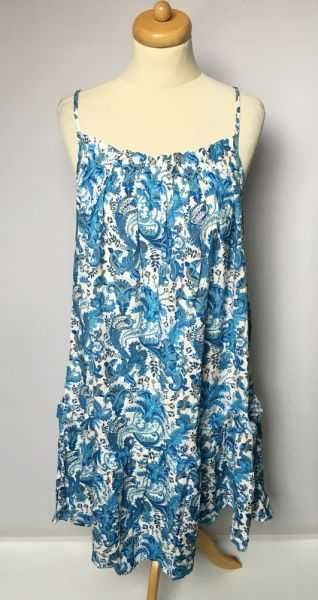 Sukienka NOWA Wzory Boho L Tom&Rose Niebieska