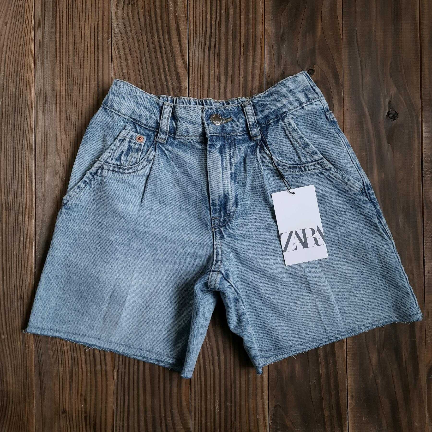 Нові джинсові шорти Zara на 7-8-9 років 122 134 зара джинсовые шорты