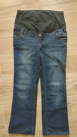 Jeansy ciążowe r. 46 C&A Yessica spodnie z pasem elastyczne