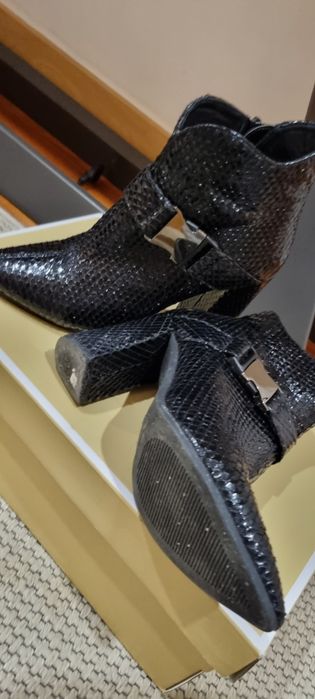 Botins Paulo Brandao pele cobra