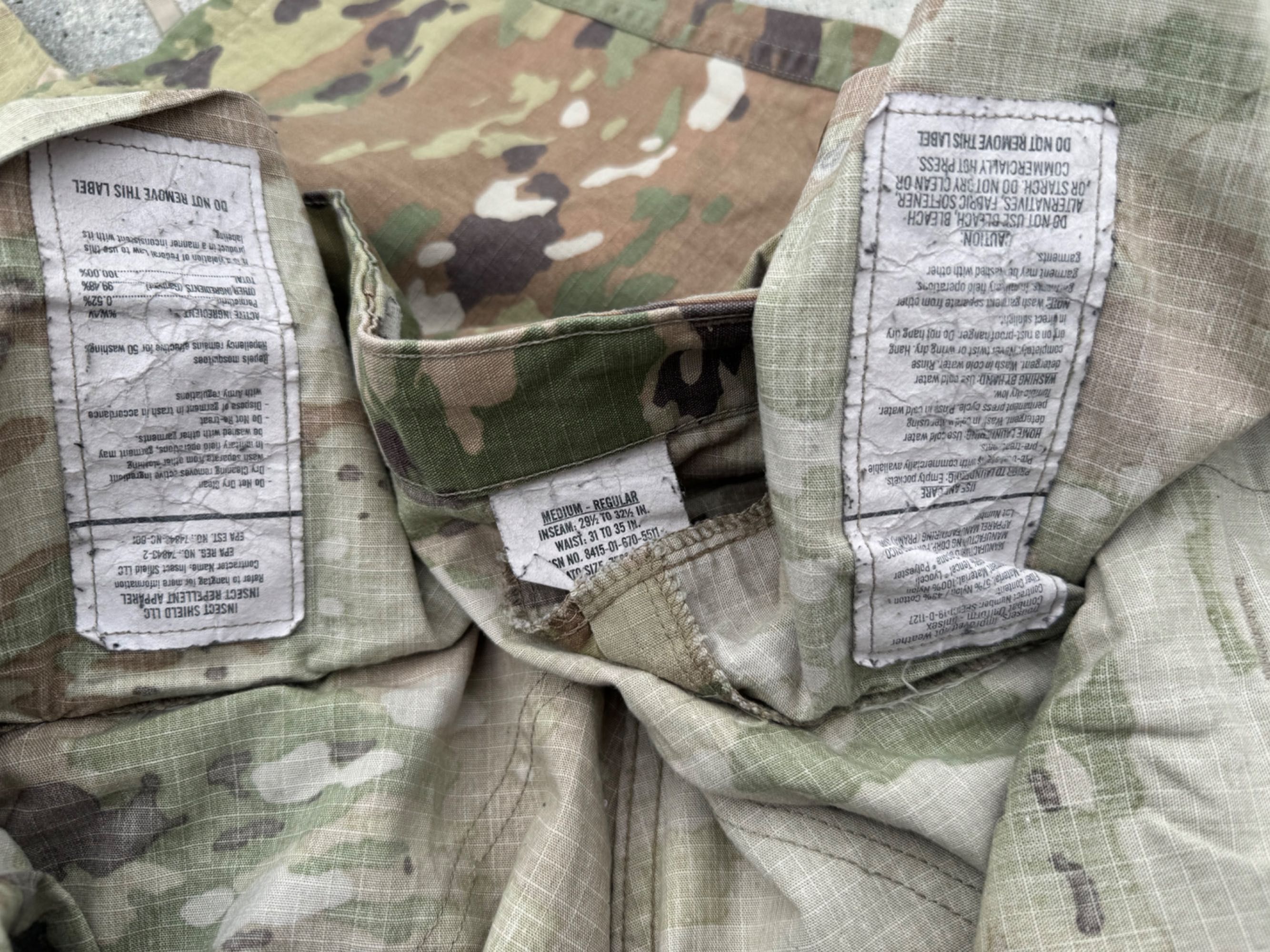 J14/04 Комплект оригінальної форми армії США Multicam Medium-Regular