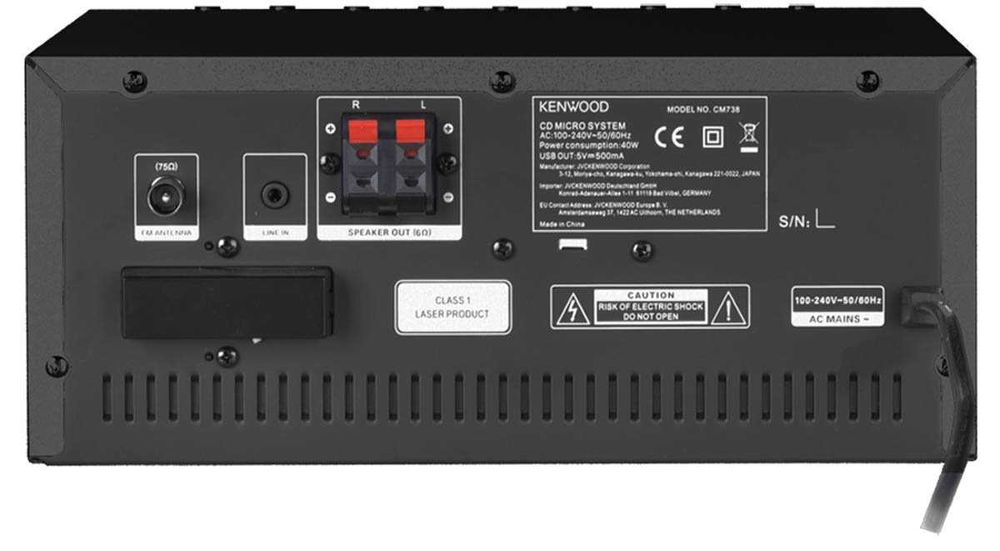 Wieża KENWOOD M-9000S-B Czarna CD| Wi-Fi| BT| Radio internetowe| DAB+