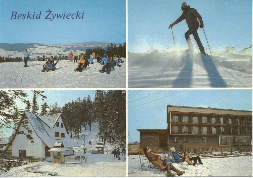 Beskid Żywiecki i Mały na 7 pocztówkach KAW z czasów PRL