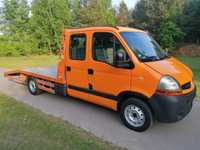 Renault Master Auto Laweta Holownik Najazd Pomoc Drogowa Dubel  Kabina