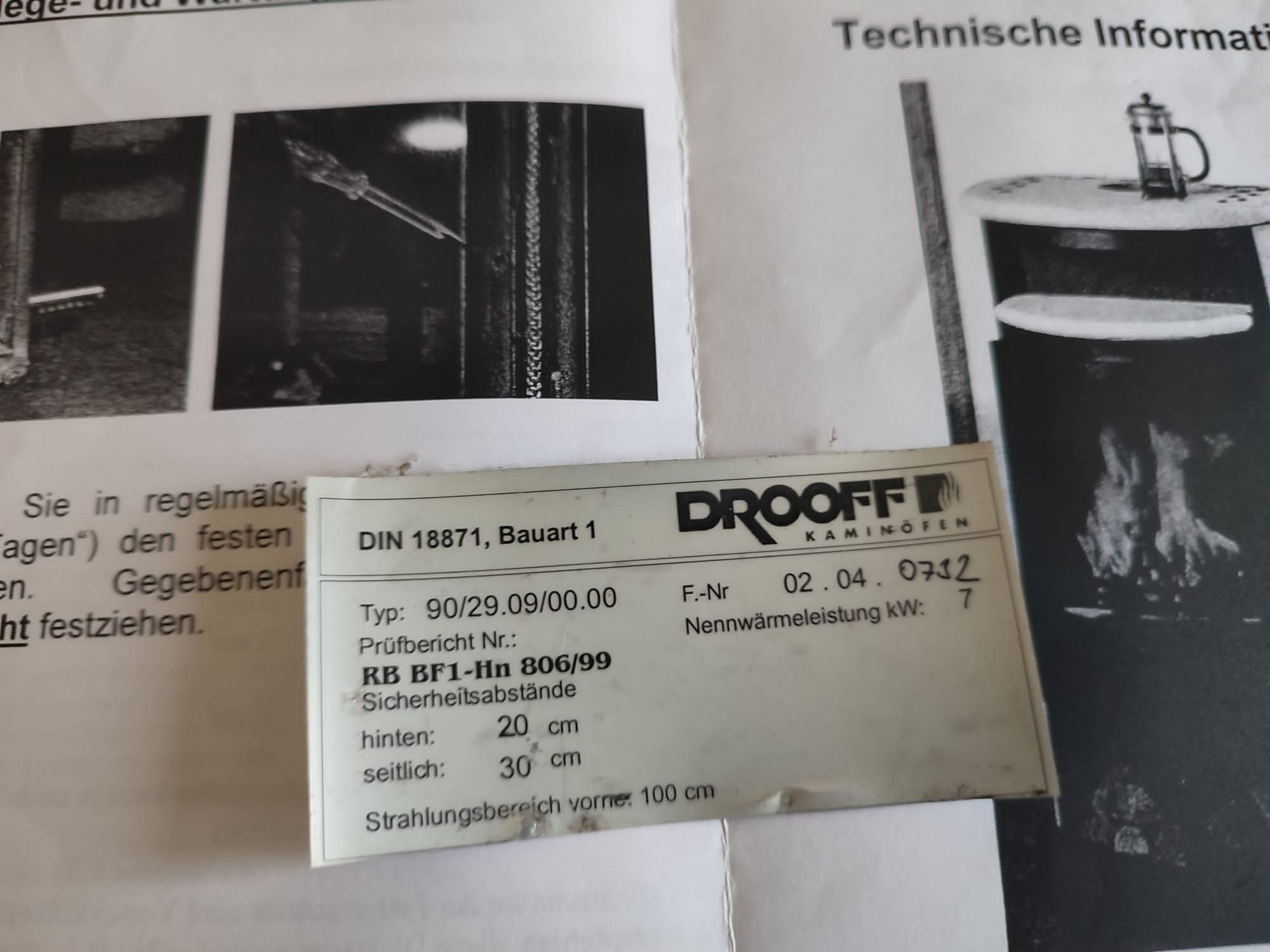 Kominek wolnostojący Drooff