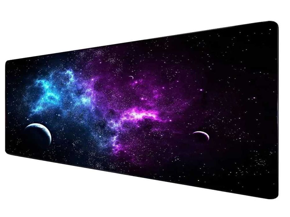 Podkładka Pod Mysz Gamingowa Na Biurko XXL Kosmos Gwiazdy 90x40 Gruba