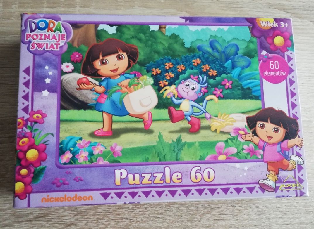 Puzzle Dora poznaje świat 60 elementów