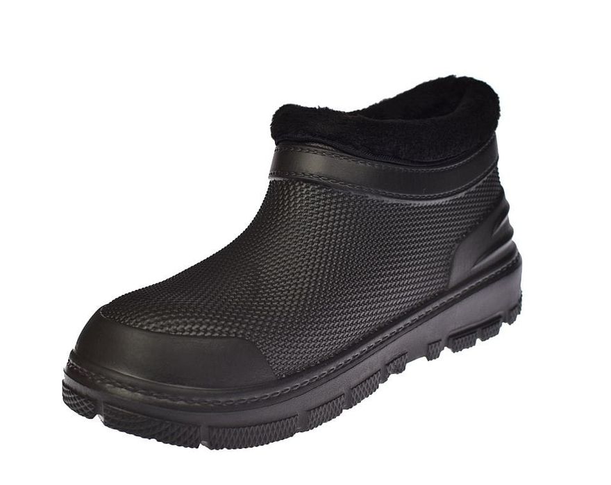 Kalosze męskie lekkie ocieplane pianka Eva ogrodniczki 2305 BK roz. 45