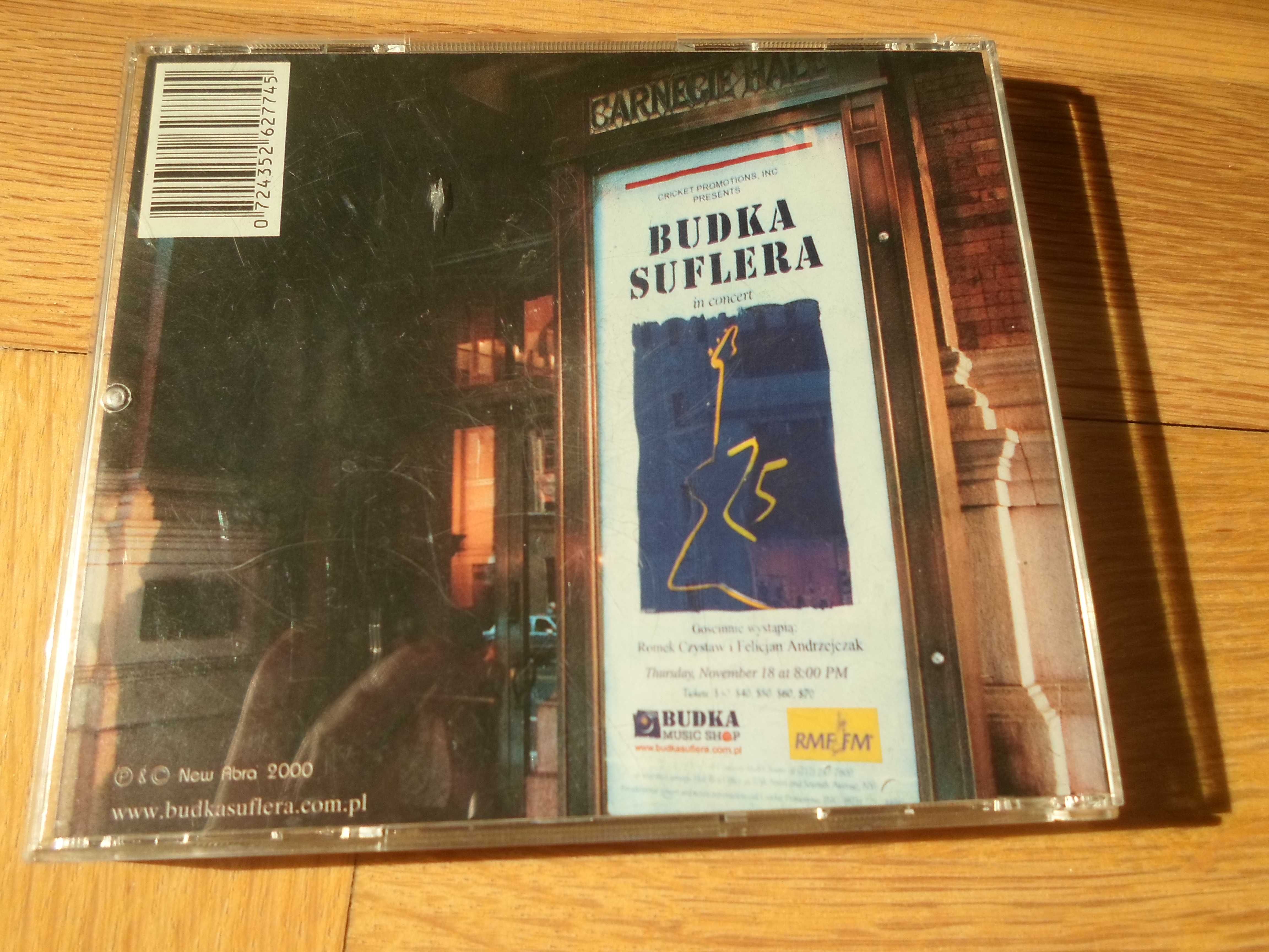 Dwie płyty CD. Budka  Suflera - Live at CARNEGIE HALL