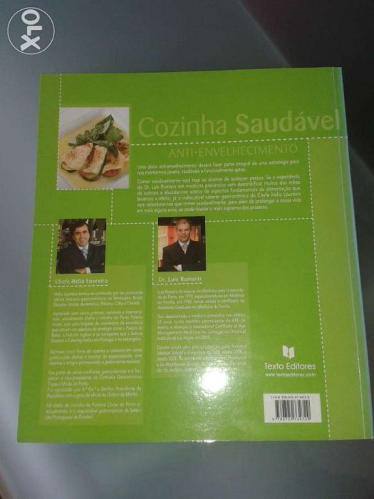 Livro receitas cozinha saudavel do Chef Helio Loureiro autografado