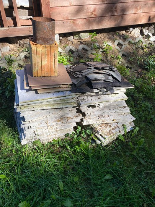 sprzedam szare płytki zdjęte z tarasu 40x40